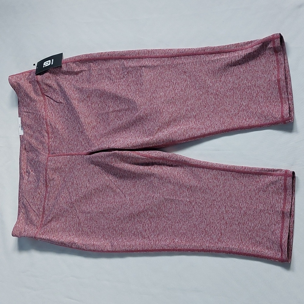 IDEOLOGY Womens high Rise crop leggings Back pocket‎ athletic swet wine XXL